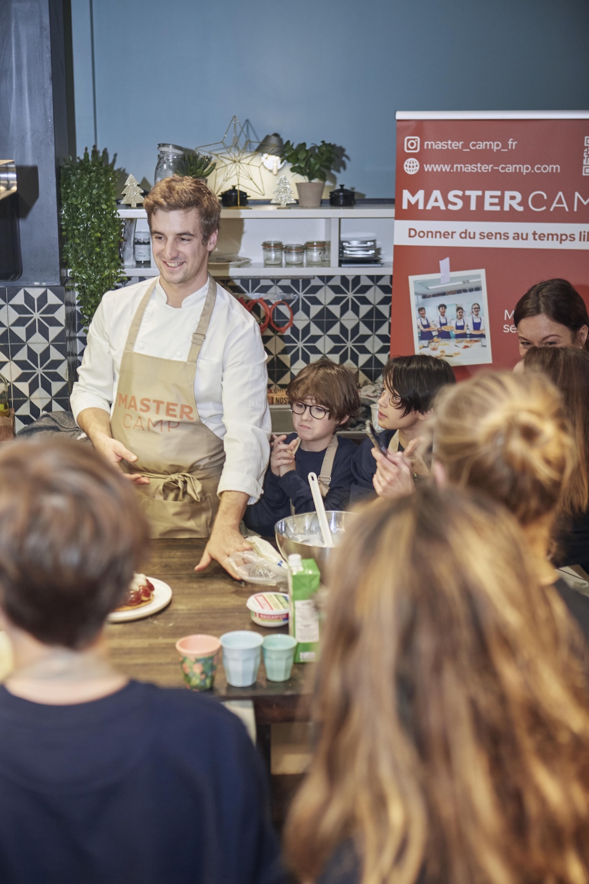 Démonstration culinaire devant les participants