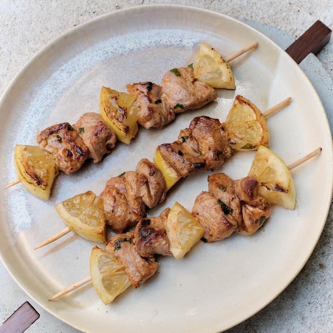 Brochettes de volaille au citron