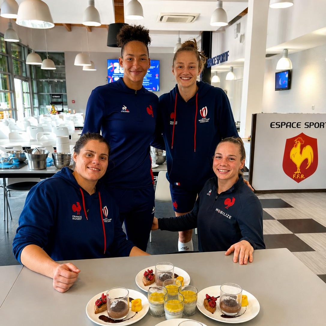 Équipe de France de rugby féminin lors d'un atelier team building